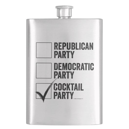 Die Hip-Flasche des Cocktail-Party Flachmann (Vorderseite)