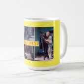 Die Hippie-Szene, Retro, Vintag Kaffeetasse (VorderseiteRechts)