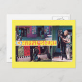 Die Hippie-Szene Vintag Postkarte (Vorne/Hinten)