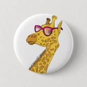 Die Hipster-Giraffe Button (Vorderseite)