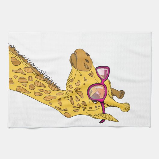 Die Hipster-Giraffe Handtuch (Horizontal)