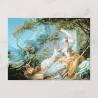 Die Hirdess von Jean Honore Fragonard Postcard