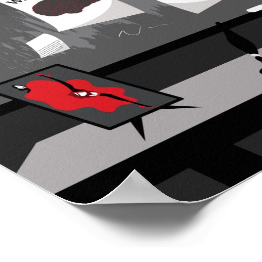 die Hirnsuche Poster (Ecke)