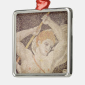 Die Hirsch-Jagd Silbernes Ornament (Links)