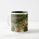 Die Hirsch-Jagd Zweifarbige Tasse (Vorderseite Links)