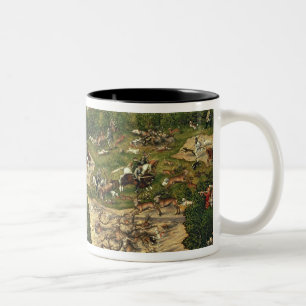 Die Hirsch-Jagd Zweifarbige Tasse