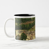 Die Hirsch-Jagd Zweifarbige Tasse (Links)