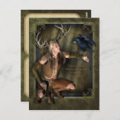 Die Hirsch-kundengerechte Postkarte (Vorne/Hinten)