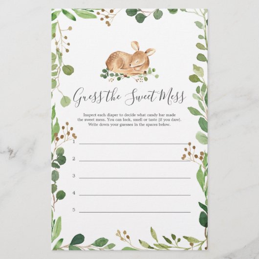 Die HirschBaby-Dusche rät das süße Chaos (Vorderseite)