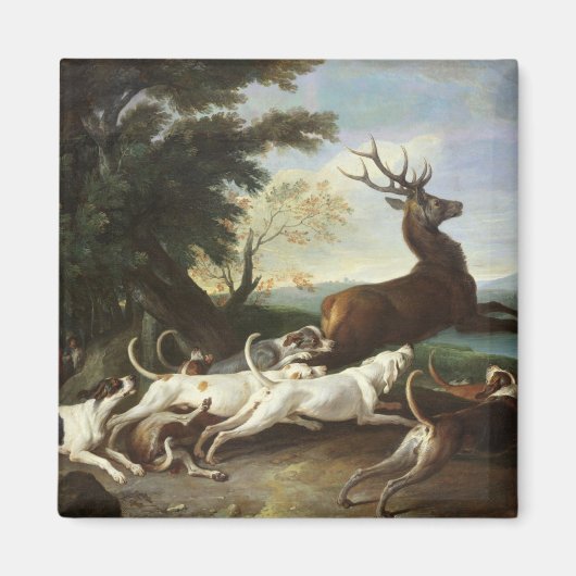 Die Hirschjagd, 1718 Magnet (Vorne)