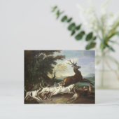 Die Hirschjagd, 1718 Postkarte (Stehend Vorderseite)