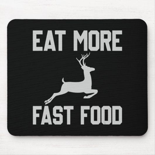 Die Hirschjagd isst schnellere Nahrungsergänzungsm Mousepad (Vorne)