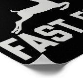 Die Hirschjagd isst schnellere Nahrungsergänzungsm Poster (Ecke)