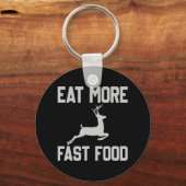 Die Hirschjagd isst schnellere Nahrungsergänzungsm Schlüsselanhänger (Vorderseite)