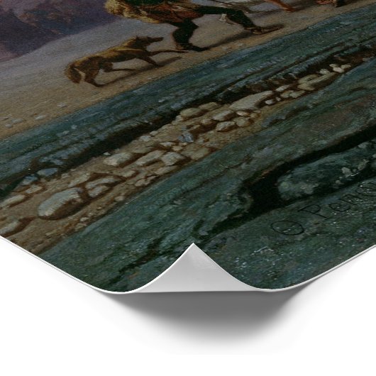 Die Hirten, angeführt von den Sternen, Ankunft Poster (Ecke)