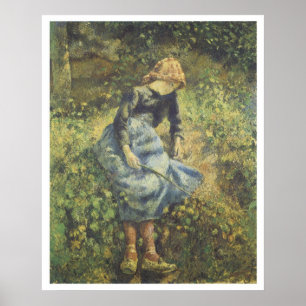 Die Hirtin, 1881 Camille Pissarro Poster