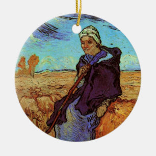 Die Hirtin (nach Millet) von Vincent van Gogh Keramikornament