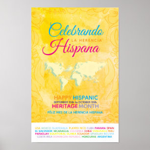 Die hispanische Erbschaft feiern Poster