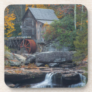 Die historische Grismühle an der Glade Creek 2 Getränkeuntersetzer