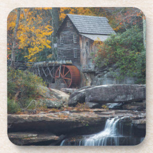 Die historische Grismühle an Glade Creek Getränkeuntersetzer