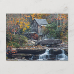 Die historische Grismühle an Glade Creek Postkarte