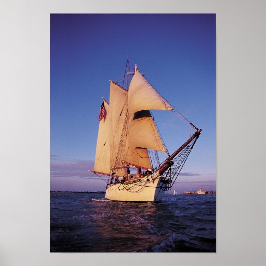 Die historische Western-Gewerkschaft Schooner, Key Poster (Vorne)