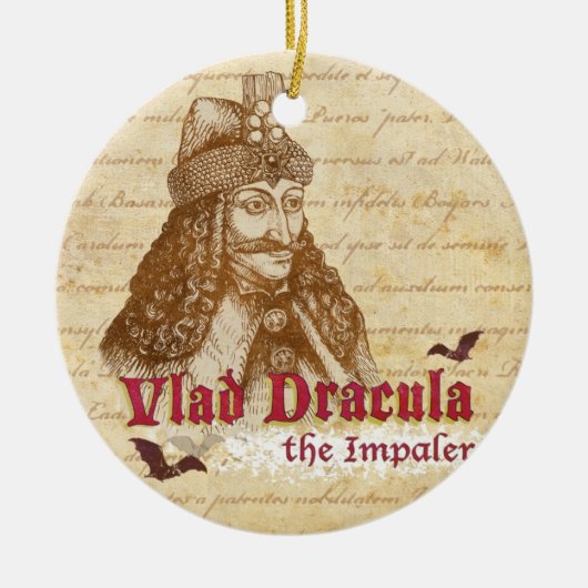 Die historische Zählung Dracula Keramik Ornament (Vorne)
