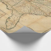 Die historische zivile Kriegs-Karte (1862) Geschenkpapier (Ecke)