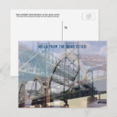 Die historischen Brücken der Postkarte der Quad Ci (Vorne/Hinten)
