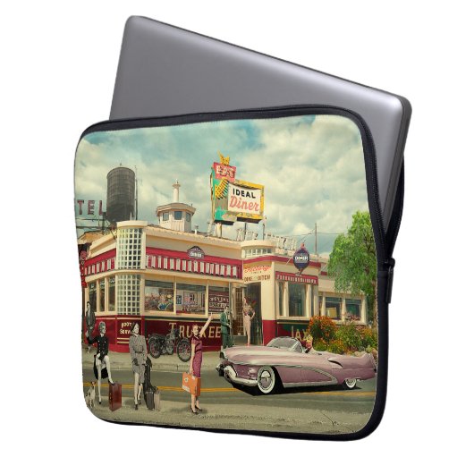 Die Hitchfänger Laptopschutzhülle (Vorderseite Links)