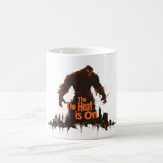 Die Hitze ist 🌆 Kaffeetasse (Mittel)