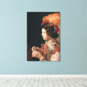 Die Hitze mit dem As der Diamanten Leinwanddruck (Insitu (Holzboden))