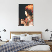 Die Hitze mit dem As der Diamanten Leinwanddruck (Insitu (Schlafzimmer))