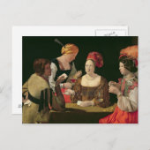 Die Hitze mit dem As der Diamanten Postkarte (Vorne/Hinten)