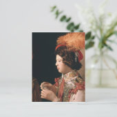 Die Hitze mit dem As der Diamanten Postkarte (Stehend Vorderseite)