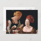 Die Hitze mit dem As der Diamanten Postkarte (Vorne/Hinten)