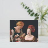 Die Hitze mit dem As der Diamanten Postkarte (Stehend Vorderseite)