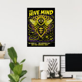 Die Hive Mind Sci-Fi Königin Biene Kunst Poster (Heimbüro)