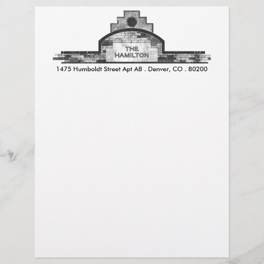 die Hmilton Briefkopf (Vorderseite)