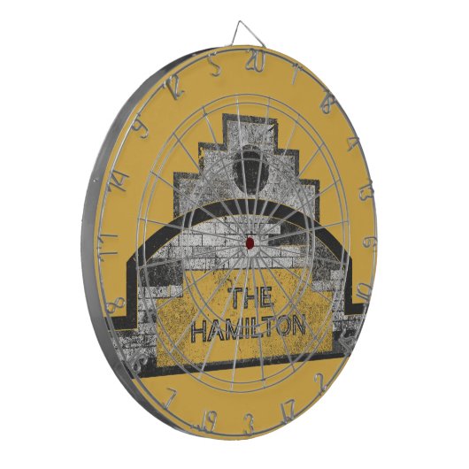 die Hmilton Dartscheibe (Vorderseite Links)