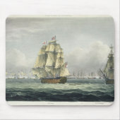 Die HMS Victory, die für die französische Linie Mousepad (Vorne)