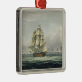 Die HMS Victory, die für die französische Linie Ornament Aus Metall (Rechts)