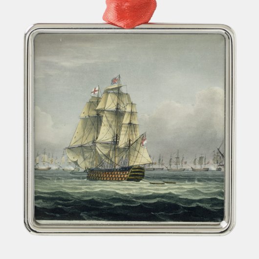 Die HMS Victory, die für die französische Linie Ornament Aus Metall (Vorne)