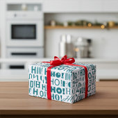 Die HO des Weihnachtsmanns! HO! HO! Holiday Greeti Geschenkpapier