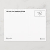 DIE HOBELSPÄNE-BRIGADE DER SICHELN POSTKARTE (Rückseite)