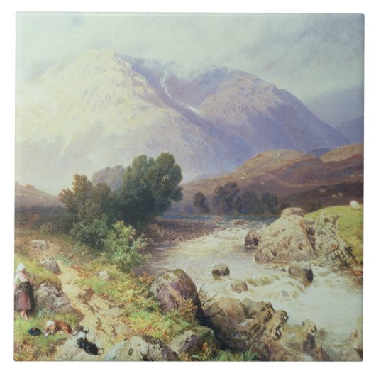 Die Hochländer, nahe Raute (w/c auf Papier) Fliese (Vorderseite)