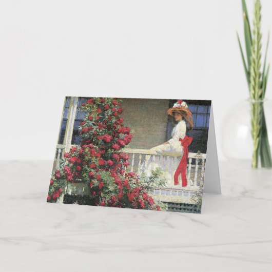 Die hochrote Rambler-schöne Kunst Karte (Vorderseite)