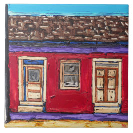 Die "hochrotes Rot, Tucson-Barrio-" dekorative Fliese