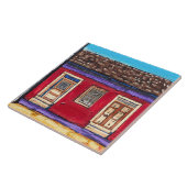 Die "hochrotes Rot, Tucson-Barrio-" dekorative Fliese (Seite)