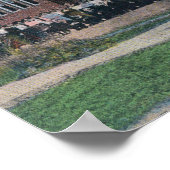 Die Hochschule mit Fakultät und Studenten Poster (Ecke)